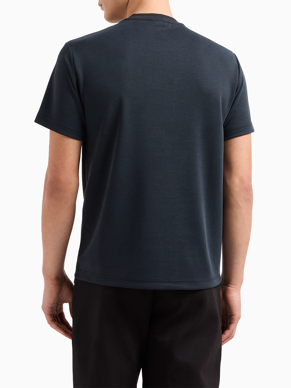 EA7 Lux Identity Modal-blend Piqué T-shirt