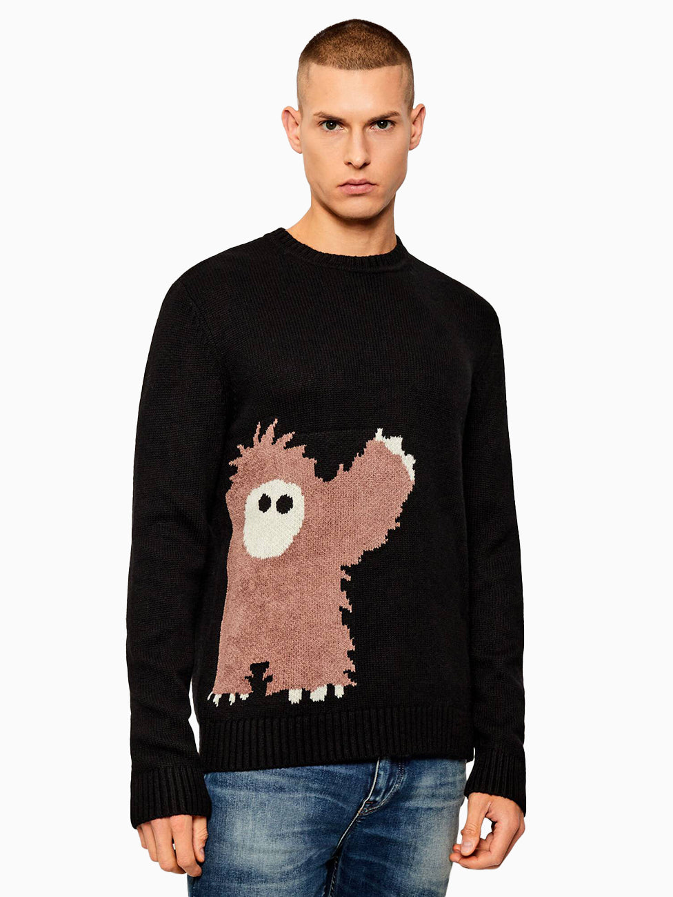 EA7 Men's Alyssum Bear Pullover Sweater