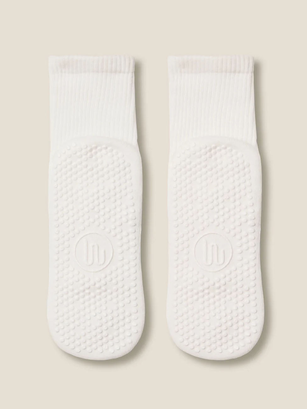 MoveActive Ivory Crew Grip Socks