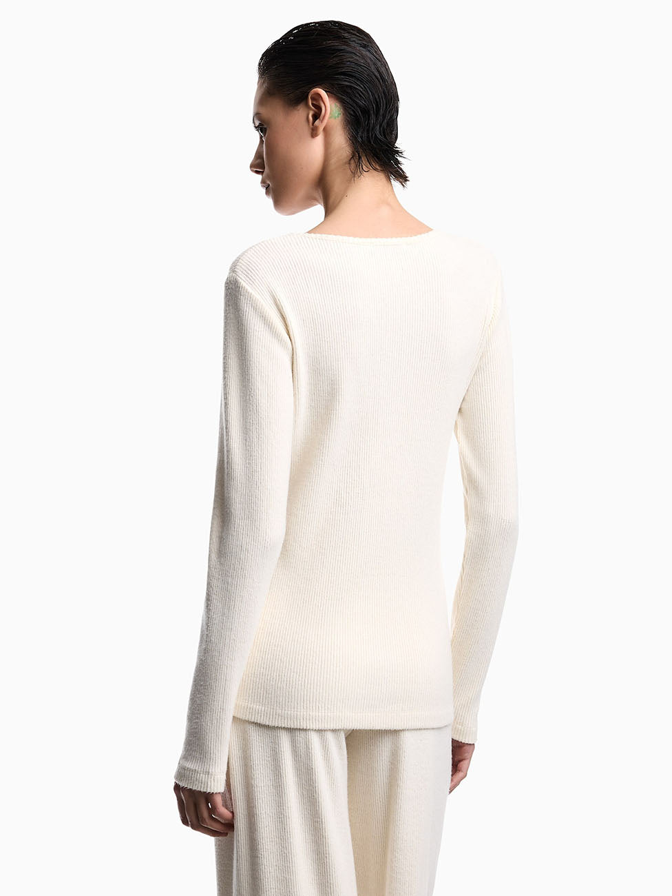 Emporio Armani Women's Ribbed Long Sleeve Sweater