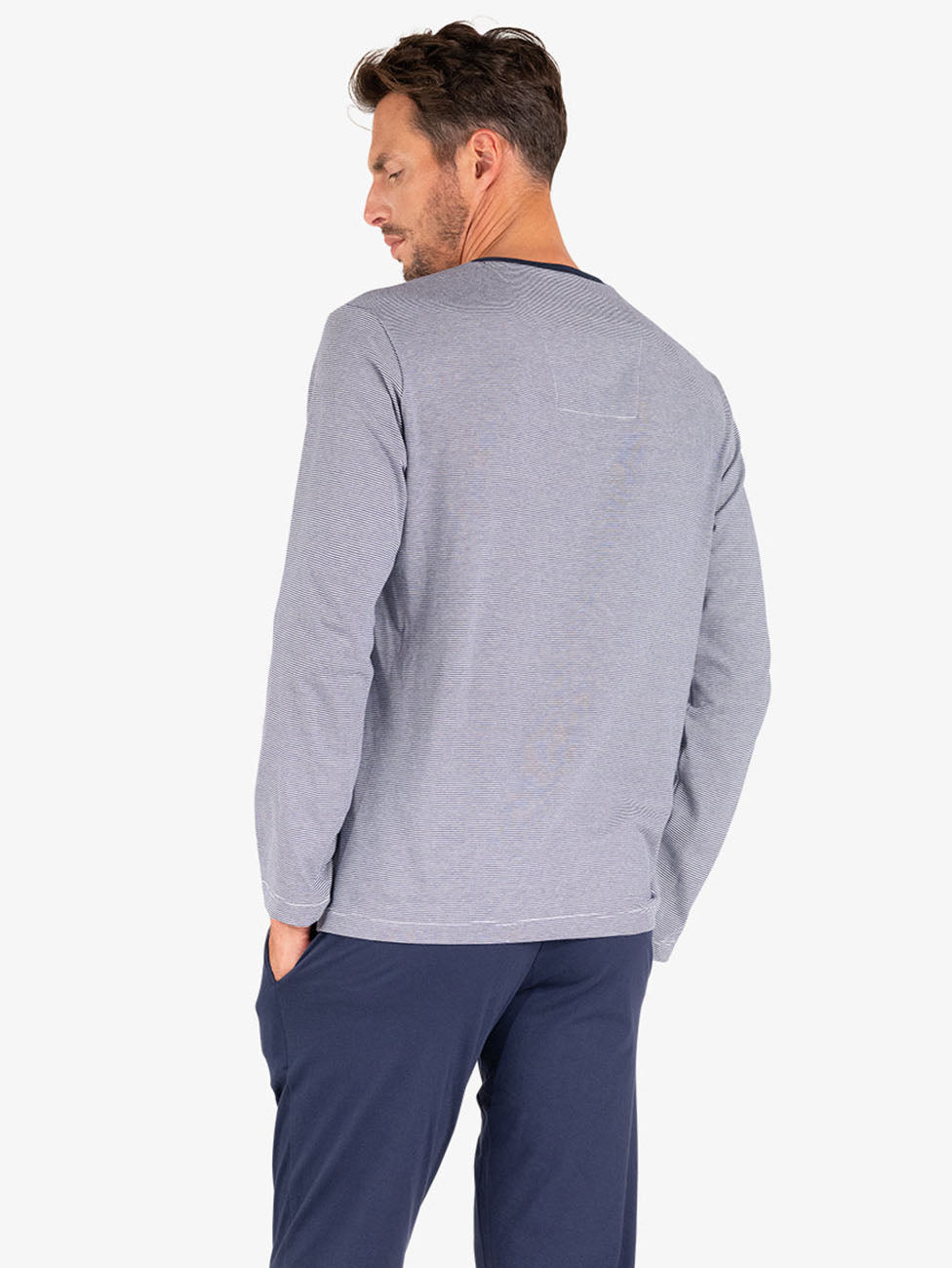 Eminence Men’s L’Intemporel V-Neck Long Pyjamas