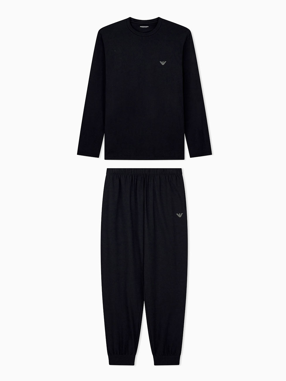 Emporio Armani Stretch Cotton Cuffed Pyjama Set