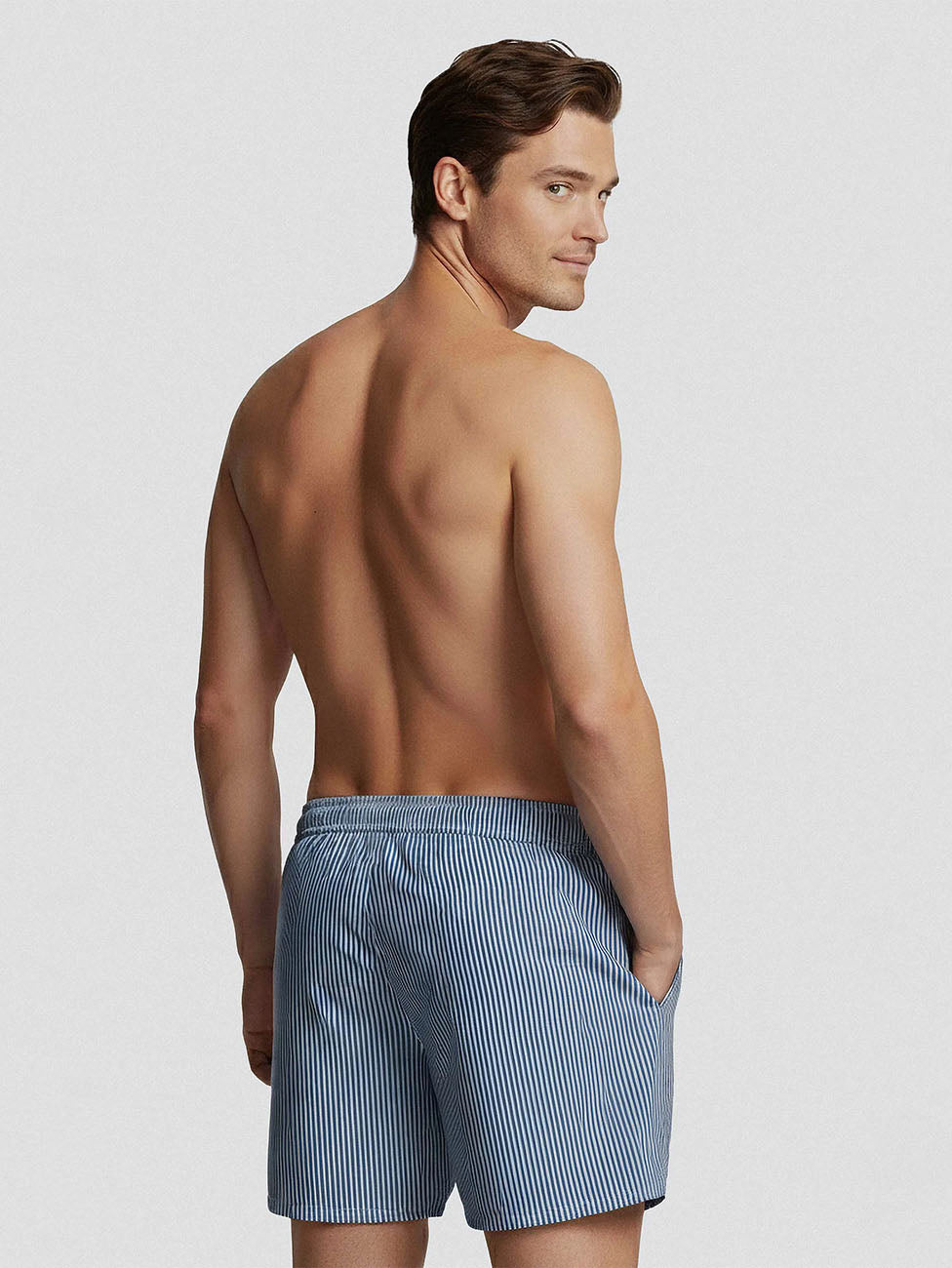 Impetus Blue Striped Swim Shorts