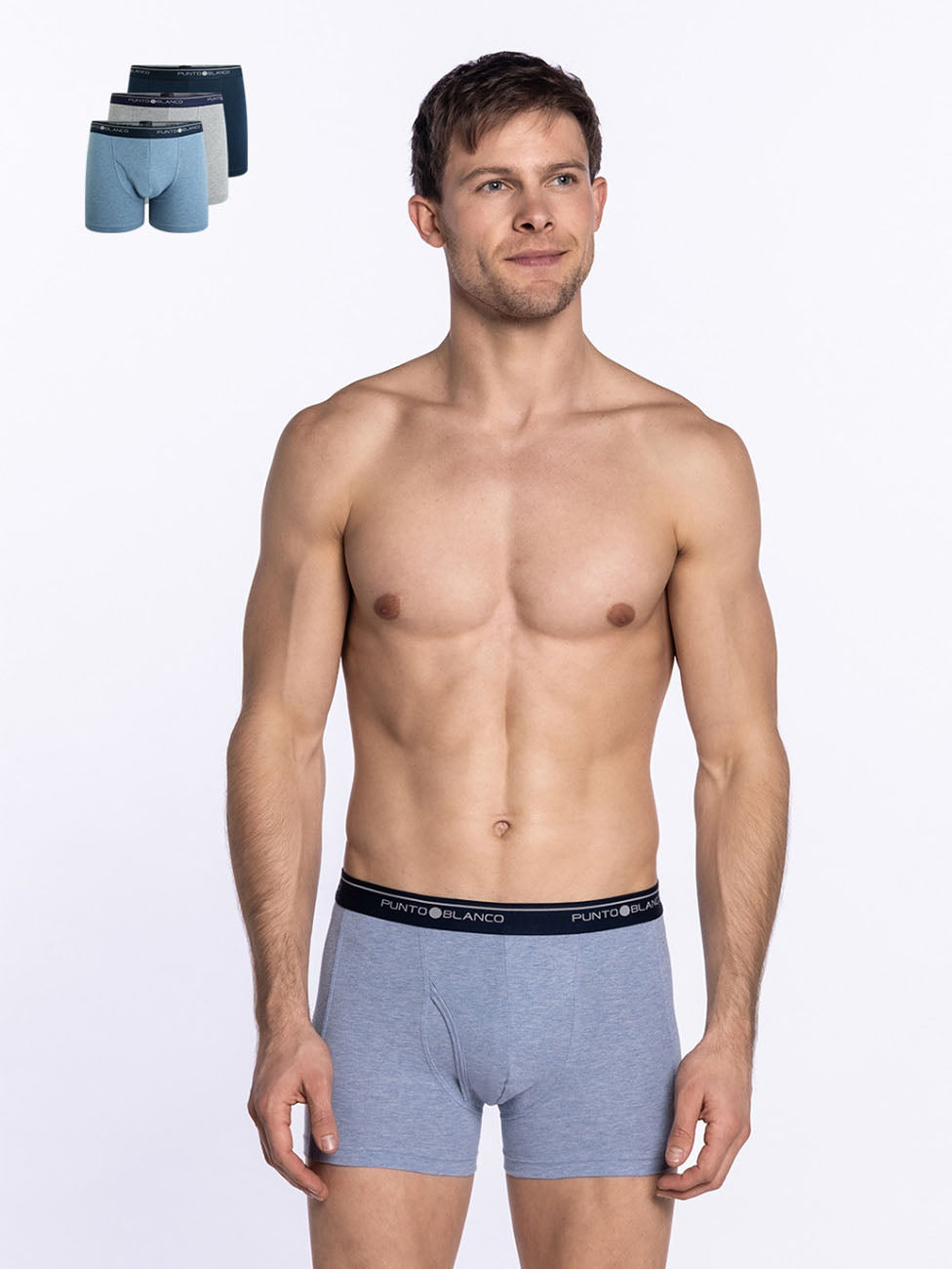 Punto Blanco Open Fly Basix Boxers (Pack of 3)