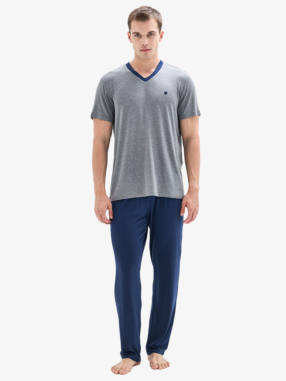 Blackspade Grey Melange Men's Pyjama