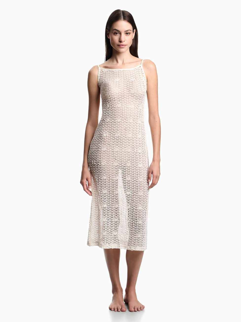 Emporio Armani Lace Midi Beach Dress