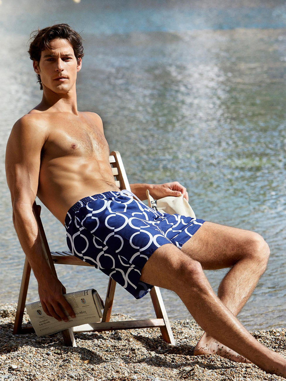 Impetus Geometric Print Swim Shorts