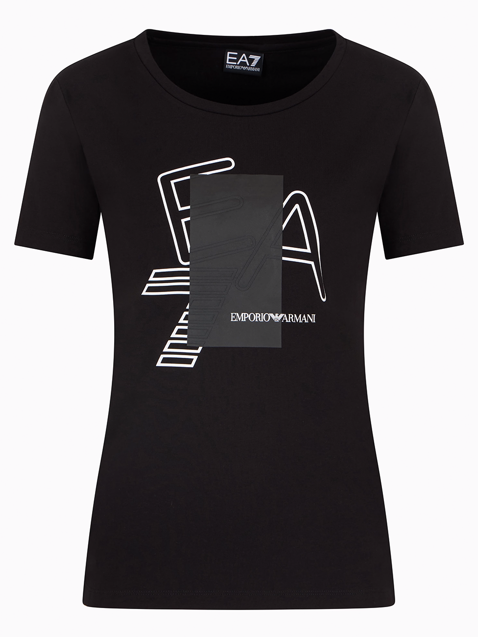 EA7 Logo Series Stretch-Cotton Crew-Neck T-Shirt