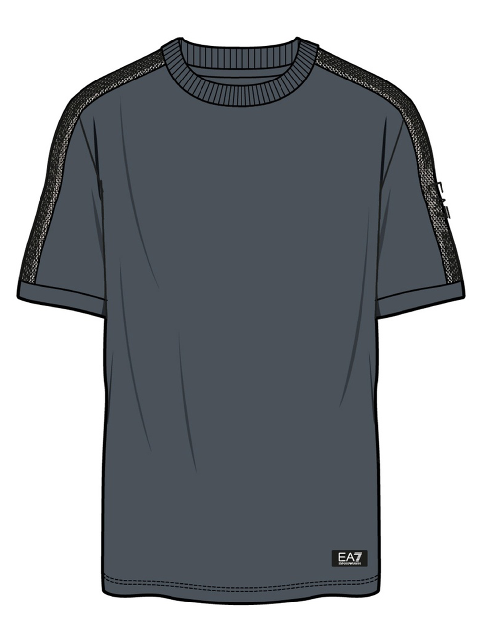 EA7 Logo Series Cotton-Jersey T-Shirt