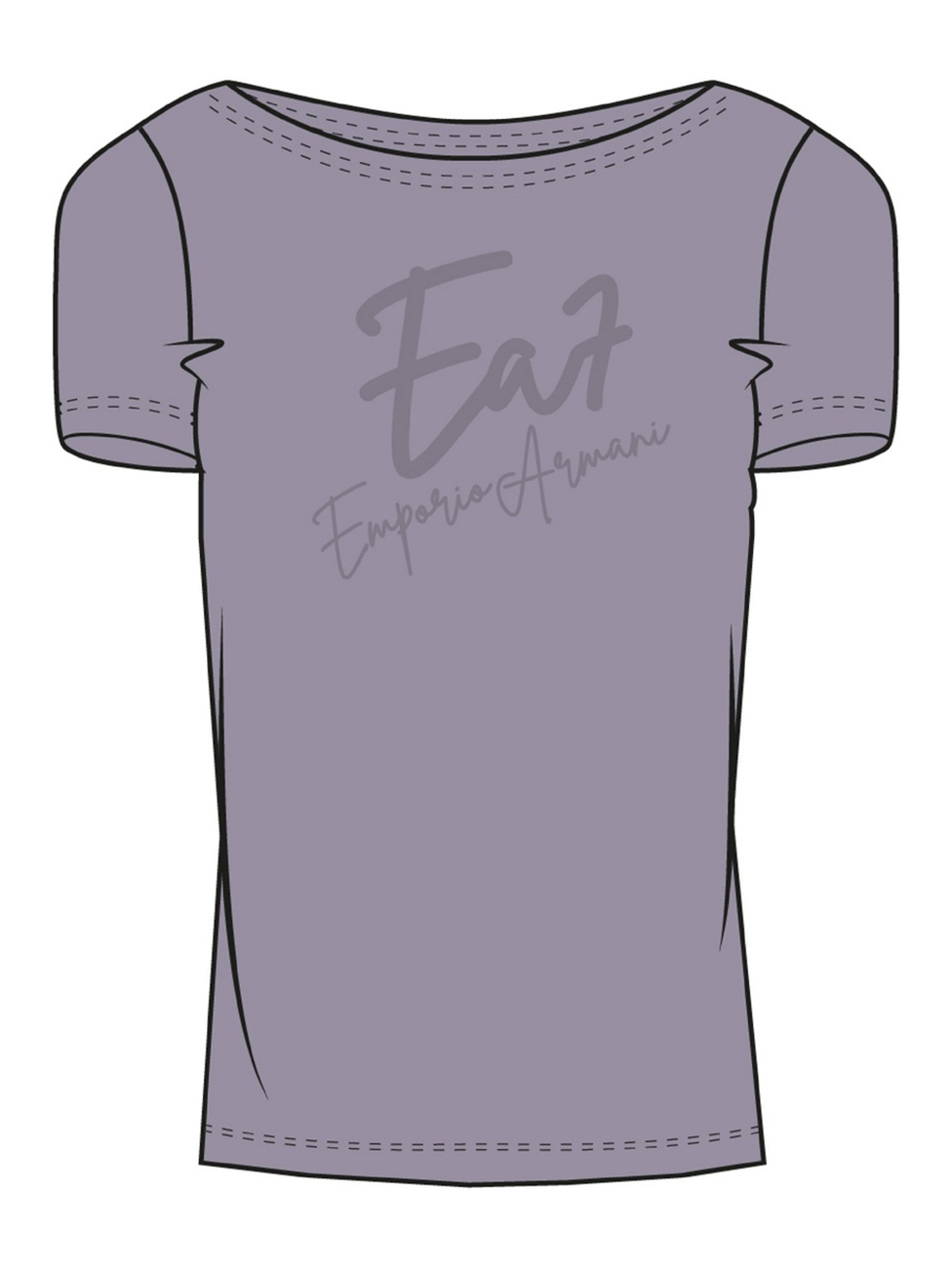 EA7 Logo Series Stretch-Cotton Boat-Neck T-Shirt