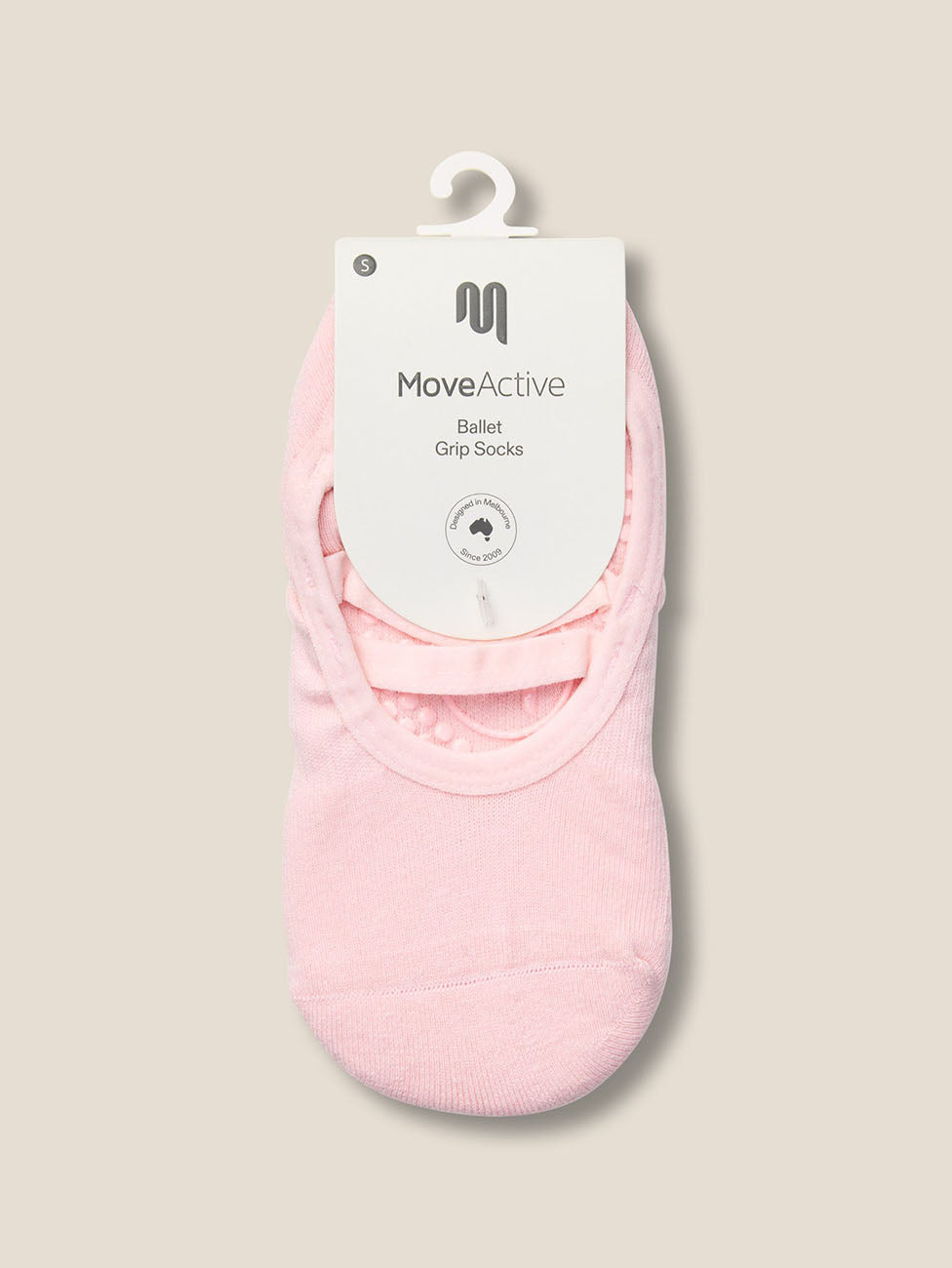 MoveActive Fawn Oat Ballet Grip Socks