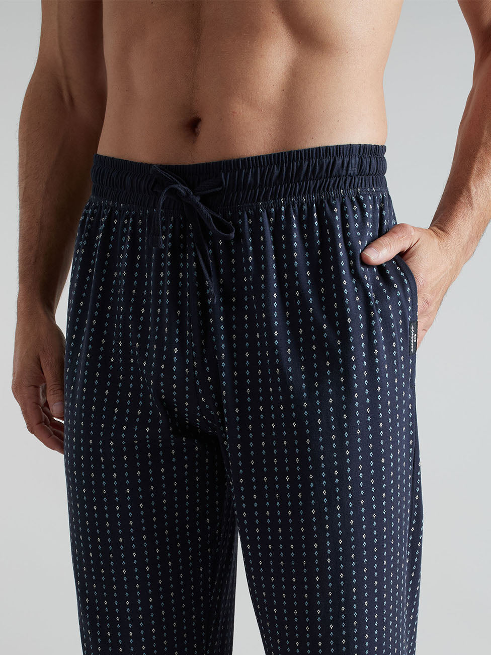 Götzburg Navy Printed Pyjama Pants