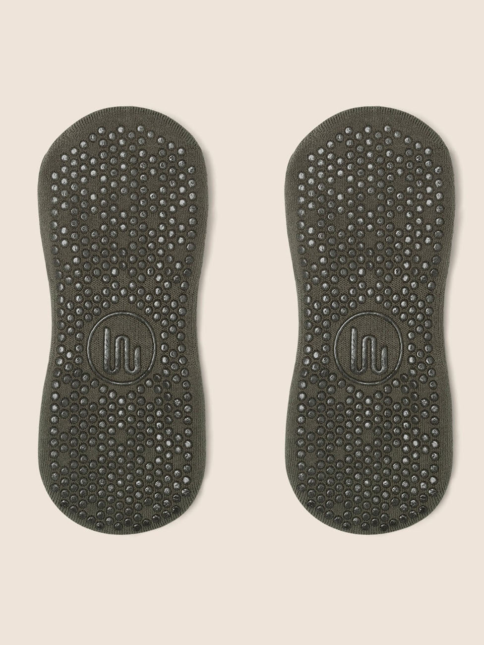 MoveActive Khaki Low Rise Grip Socks