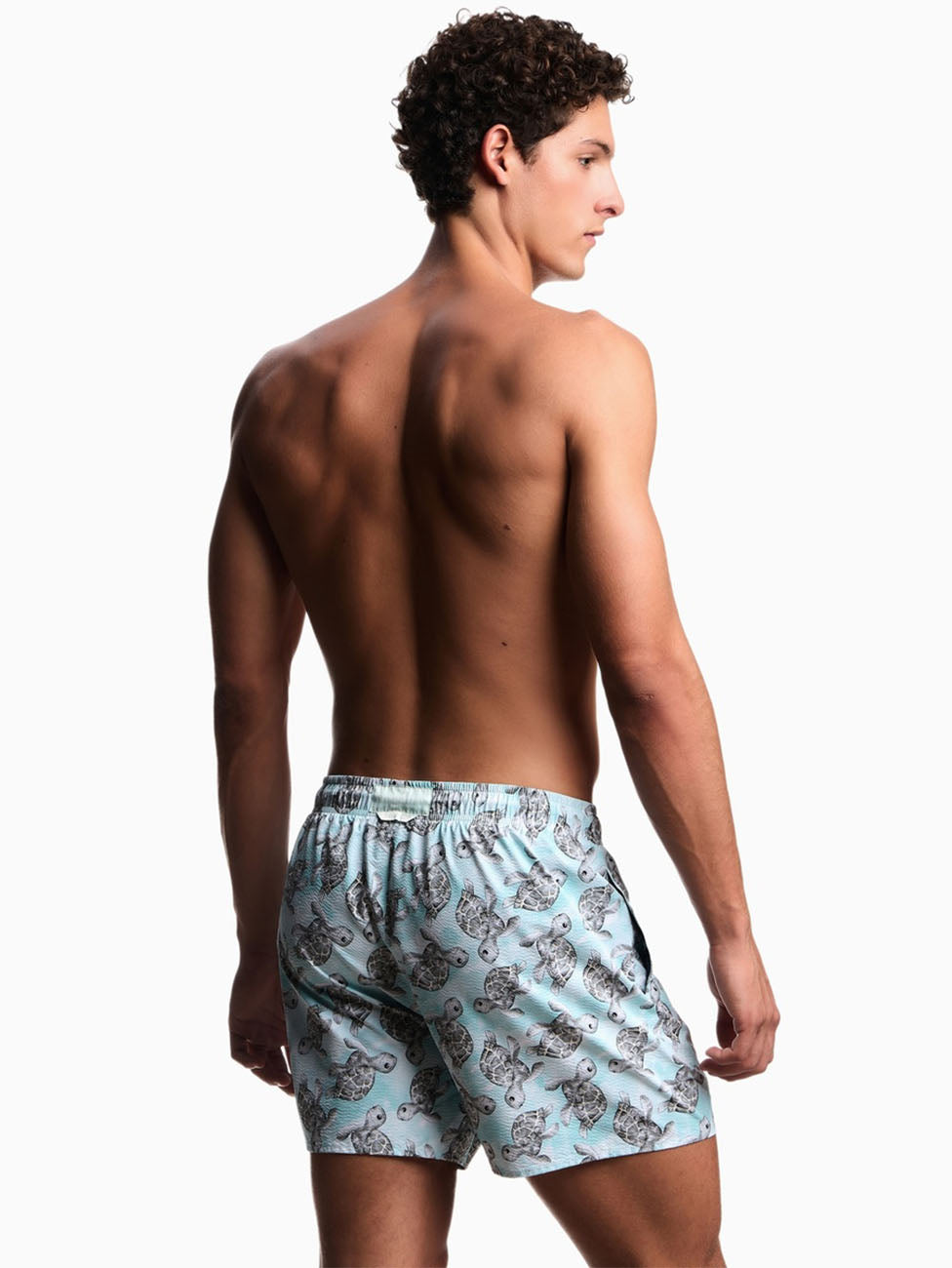 Emporio Armani Turtles Print Beach Shorts