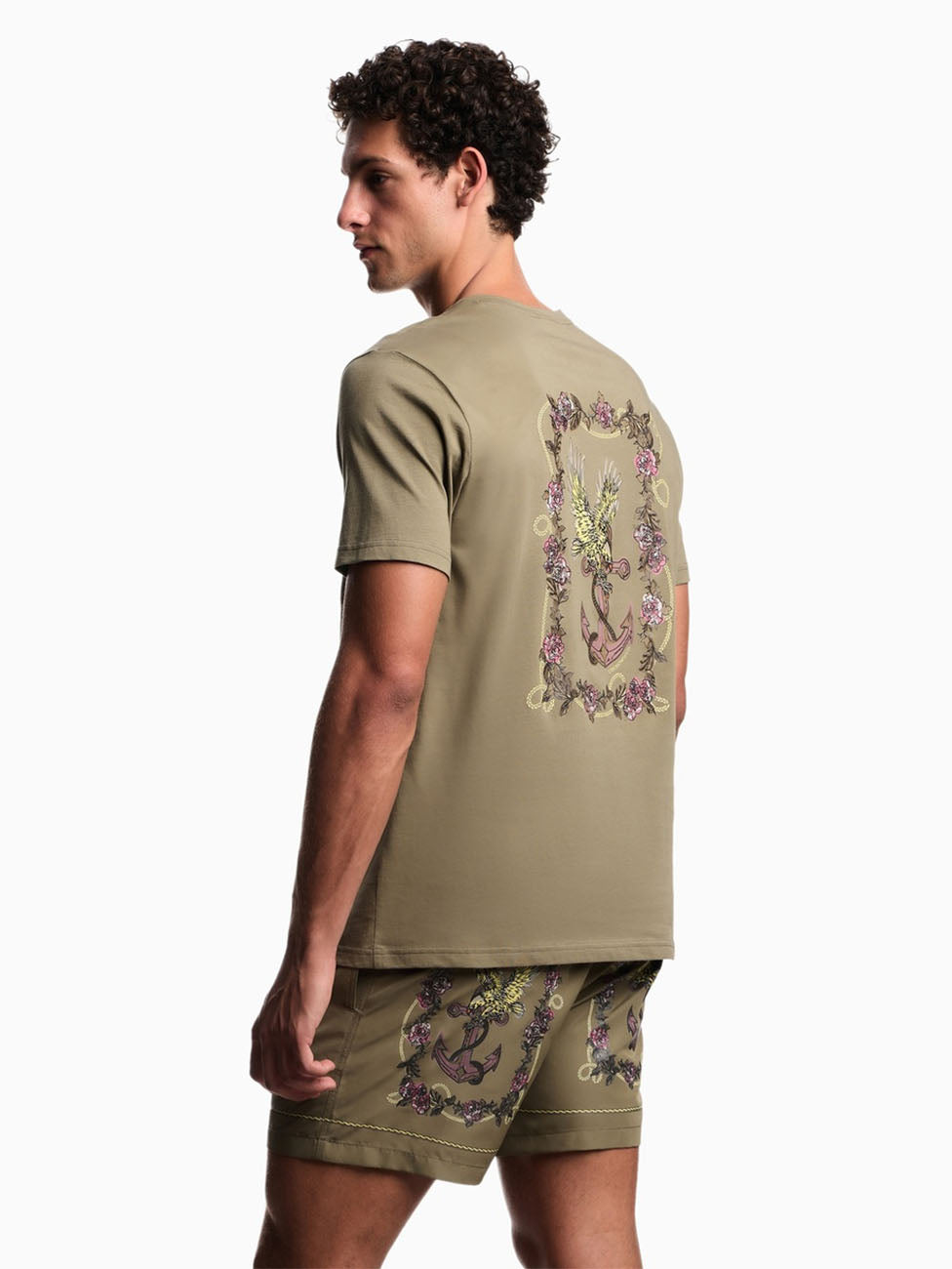 Emporio Armani Seasonal Pattern Crew Neck T-Shirt