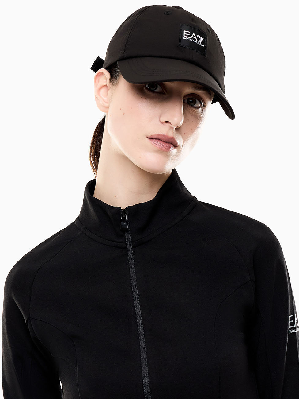 EA7 Train Core Cotton-blend Baseball Hat