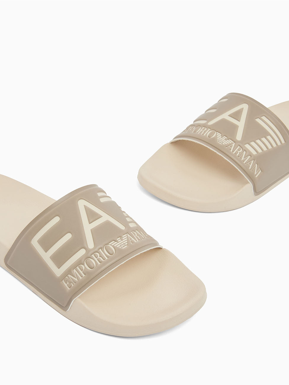 EA7 Beige Unisex Slippers