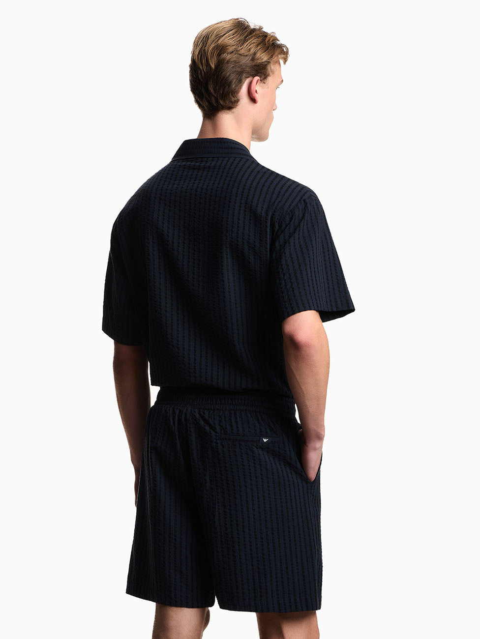 Emporio Armani Lyocell Blend Bermuda Shorts