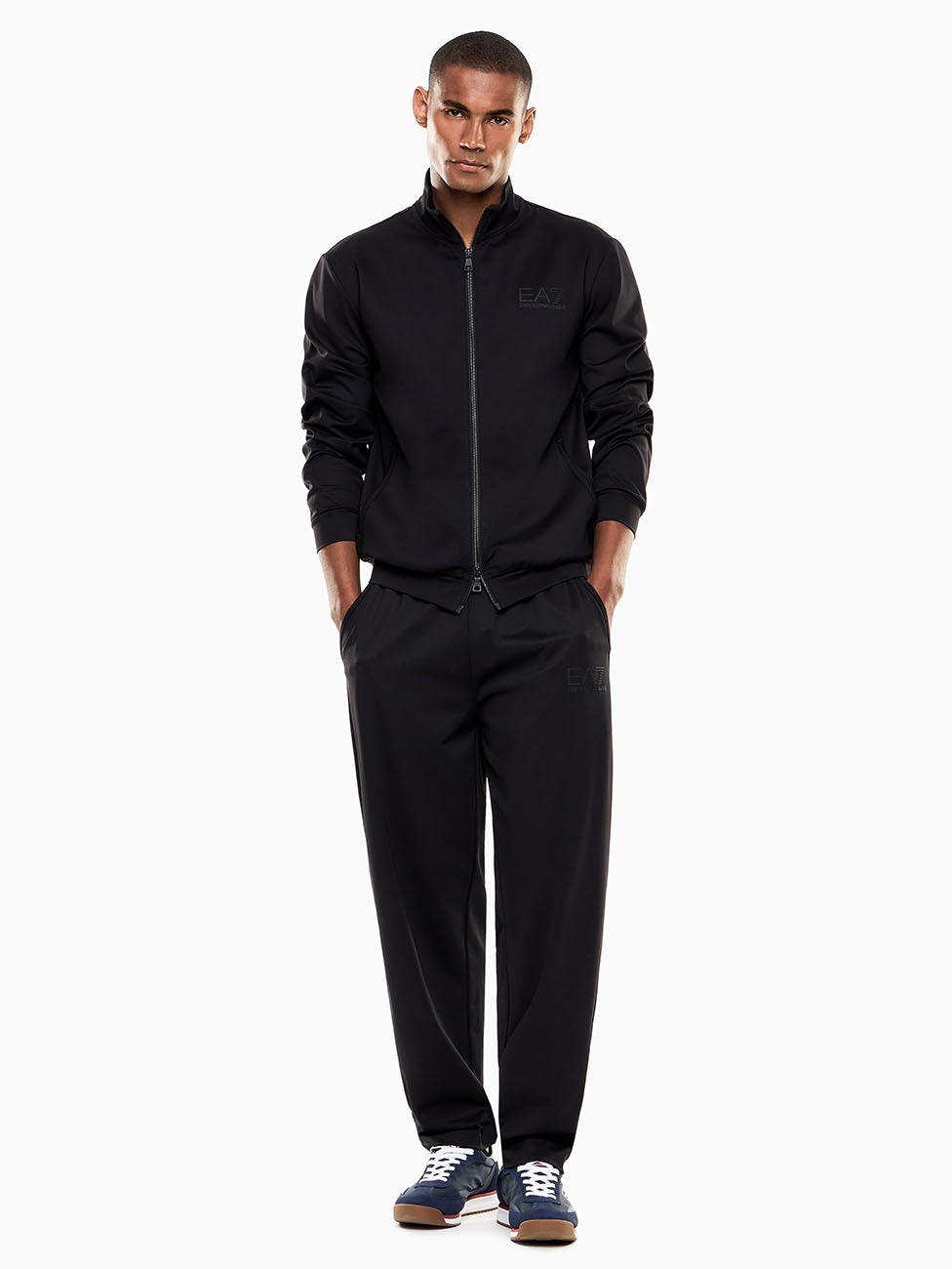 EA7 Technical Fabric Zip-up Sweatshirt