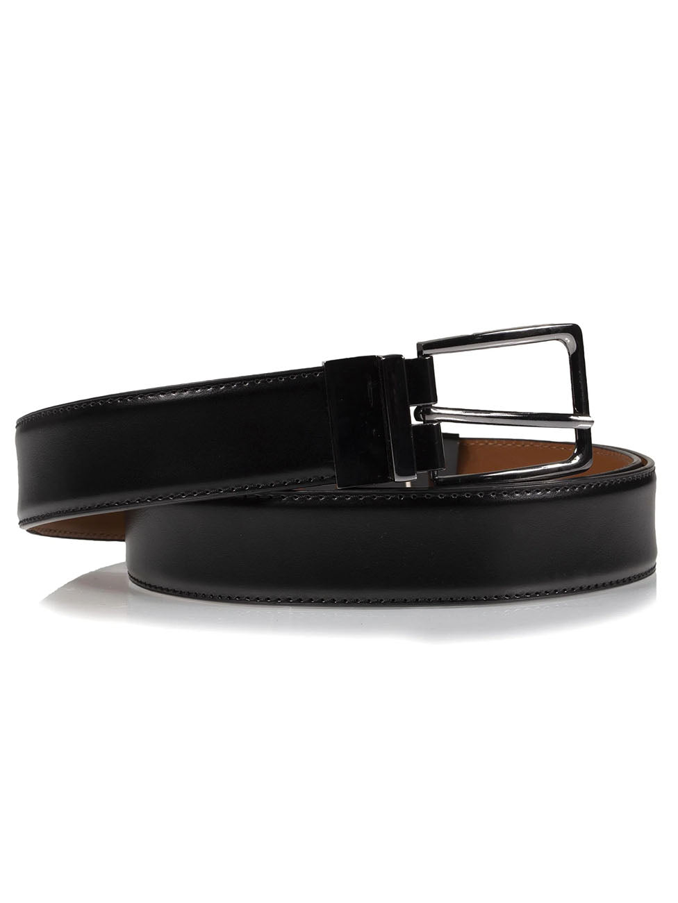 Isotoner Black/Cognac Men's 2-in-1 Belt