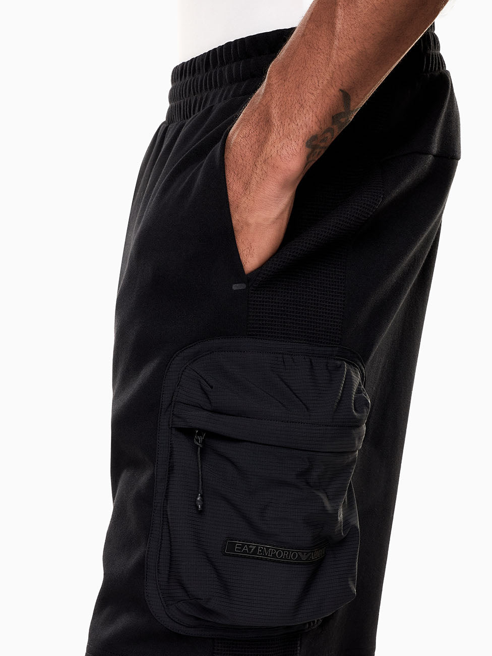EA7 Cotton-blend Bermuda Shorts