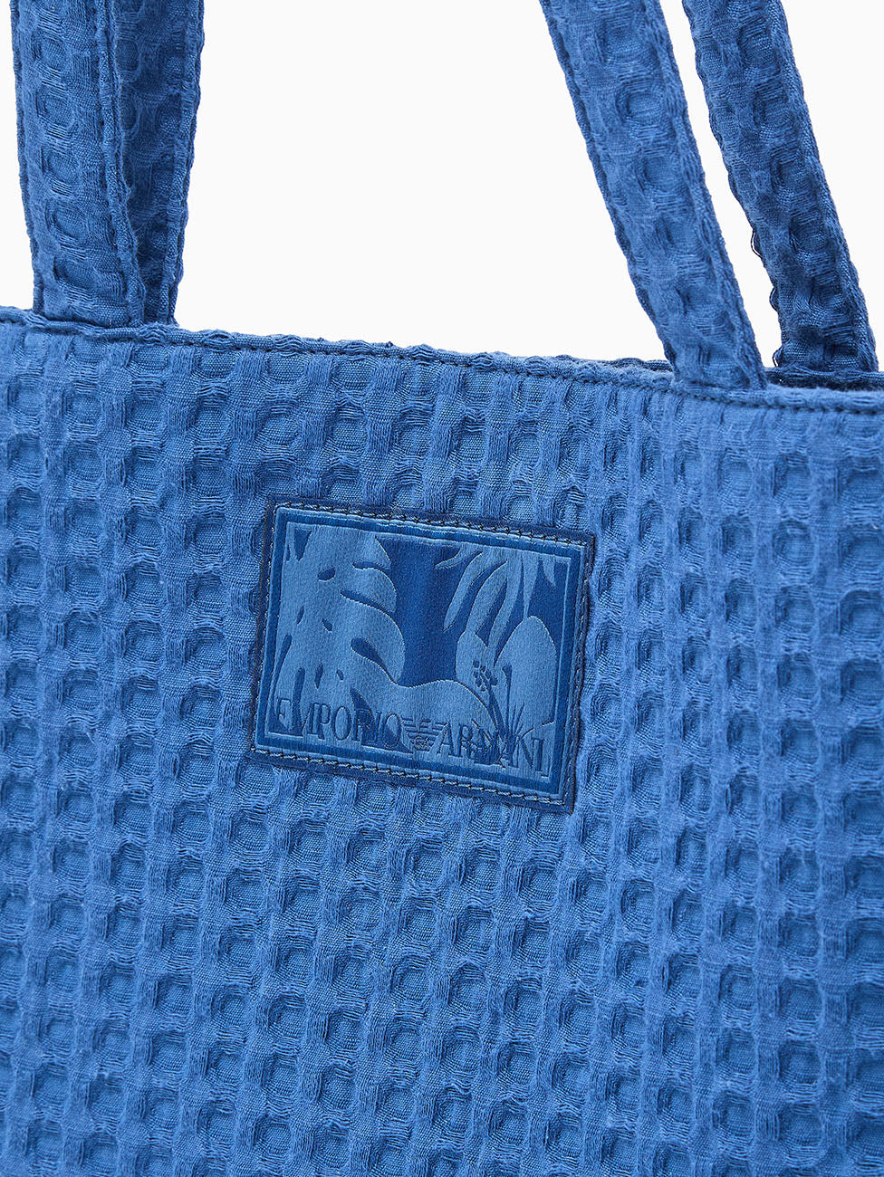 Emporio Armani Waffle Fabric Shopping Bag