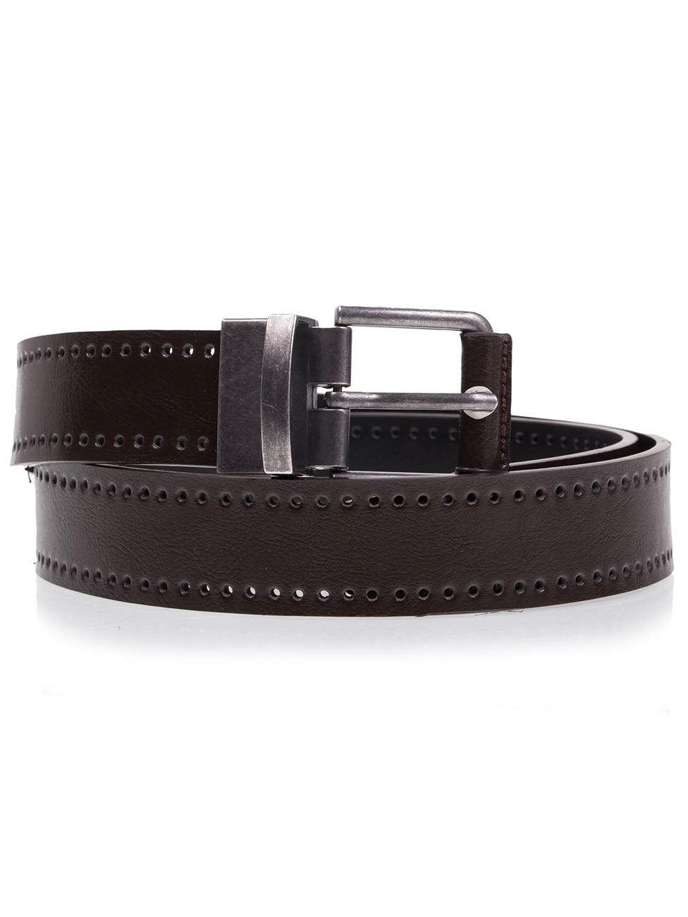 Isotoner Black/Brown Men's 2-in-1 Belt