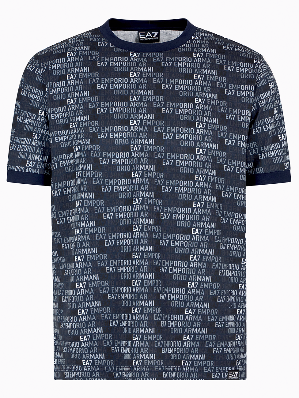 EA7 Logo Series Cotton Jersey T-Shirts
