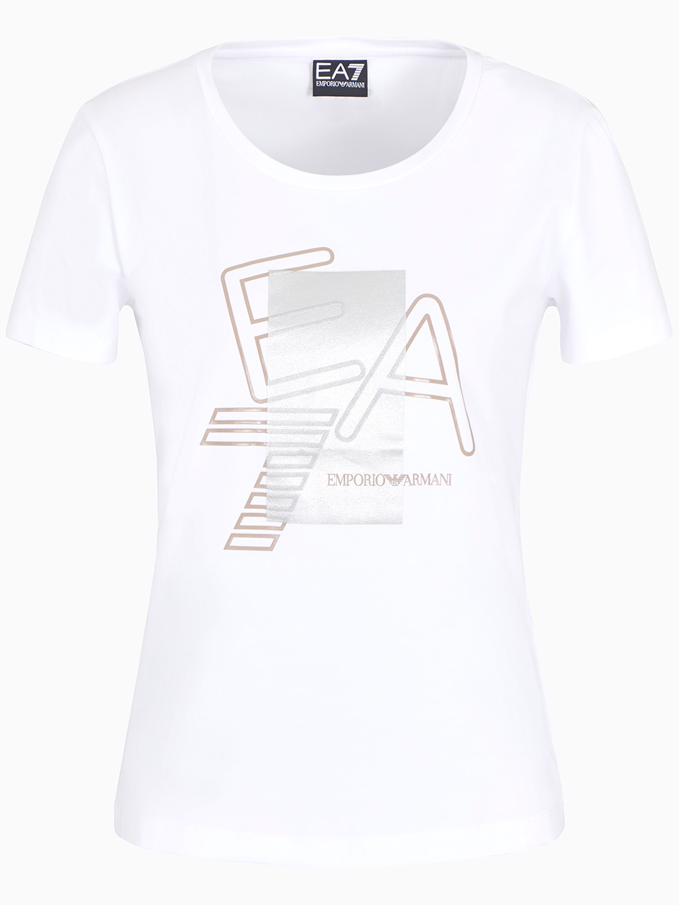 EA7 Logo Series Stretch-Cotton Crew-Neck T-Shirt