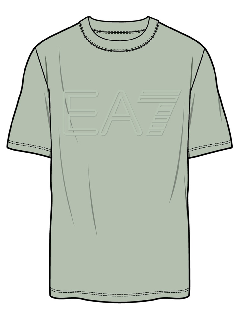 EA7 Logo Series Organic Cotton Jersey T-Shirts