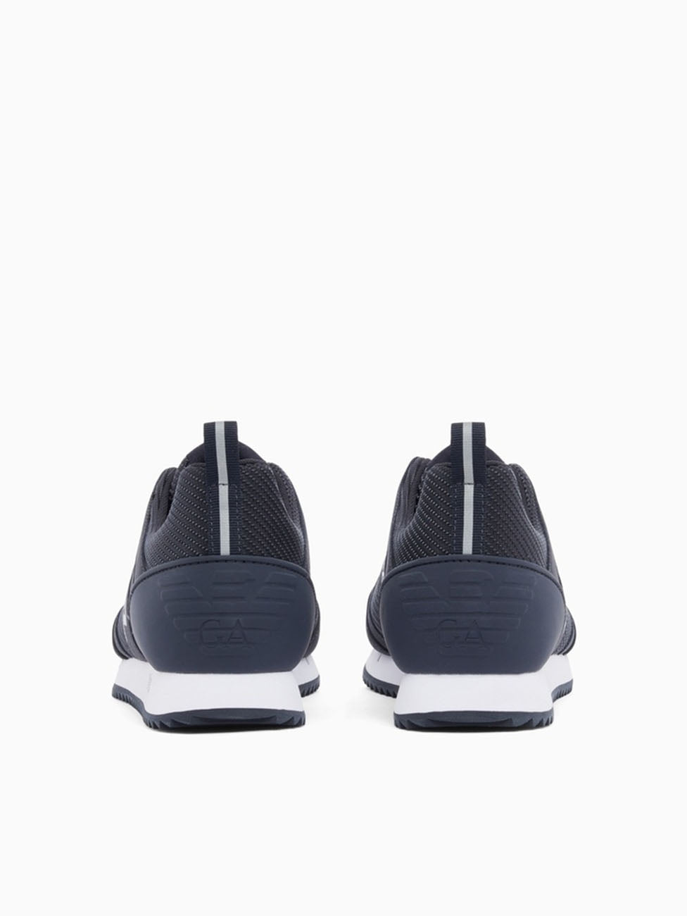 EA7 Dark Navy & White Carbon Mesh Sneakers