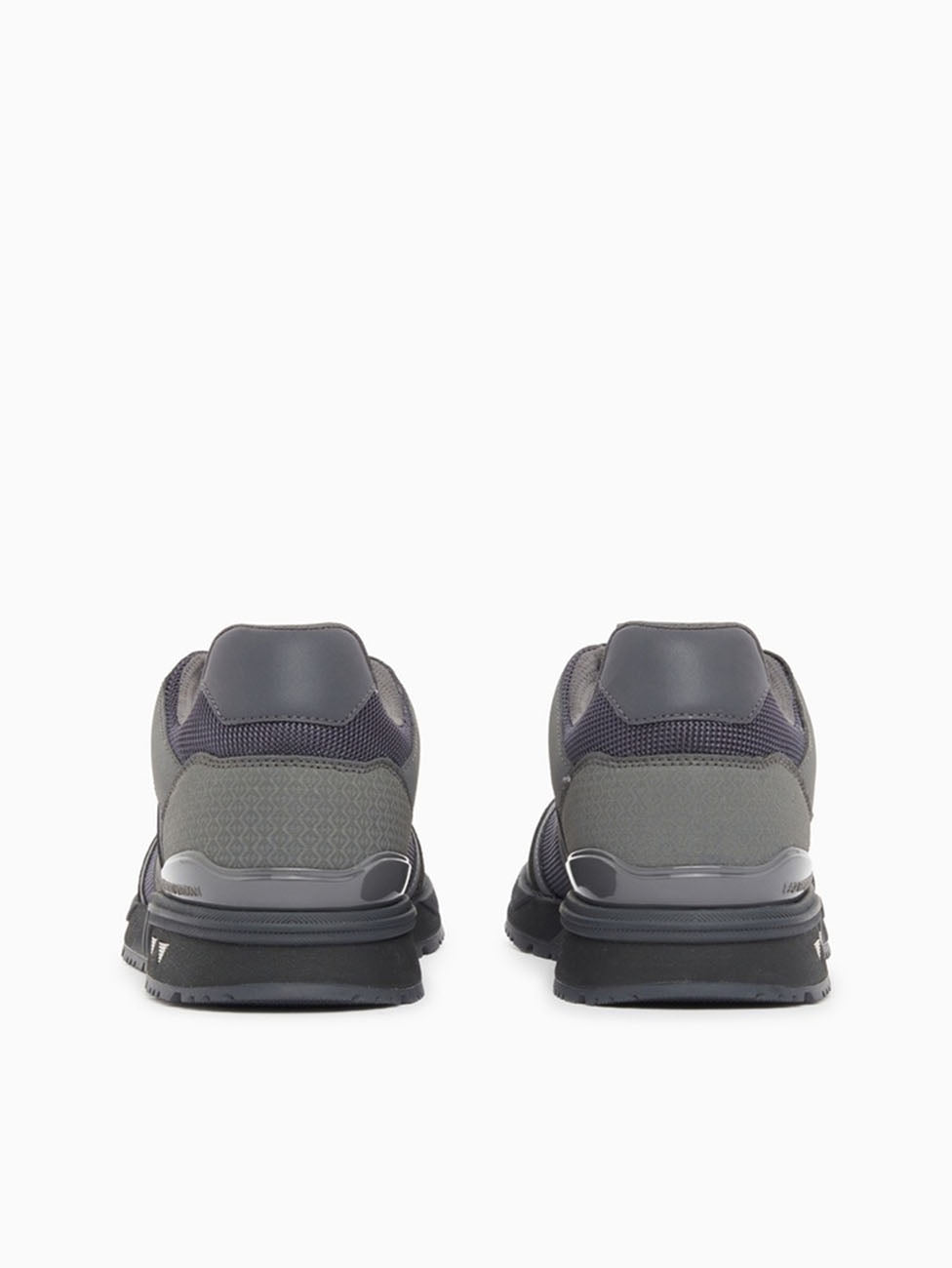 EA7 Asphalt, Silver & Black Evo Mesh Sneakers