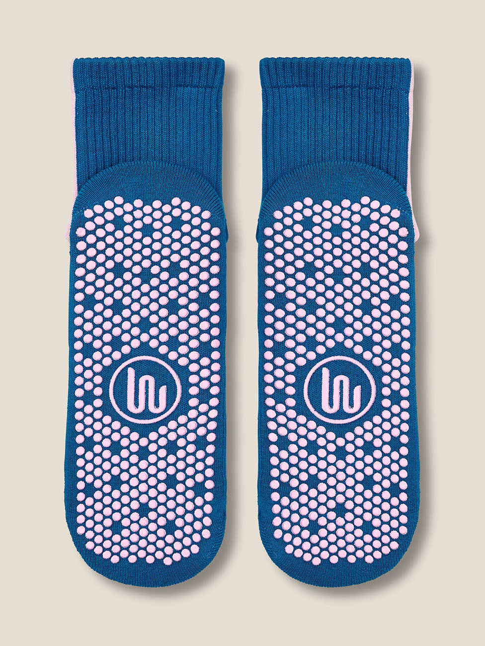 MoveActive Racer Ultra Blue Crew Grip Socks