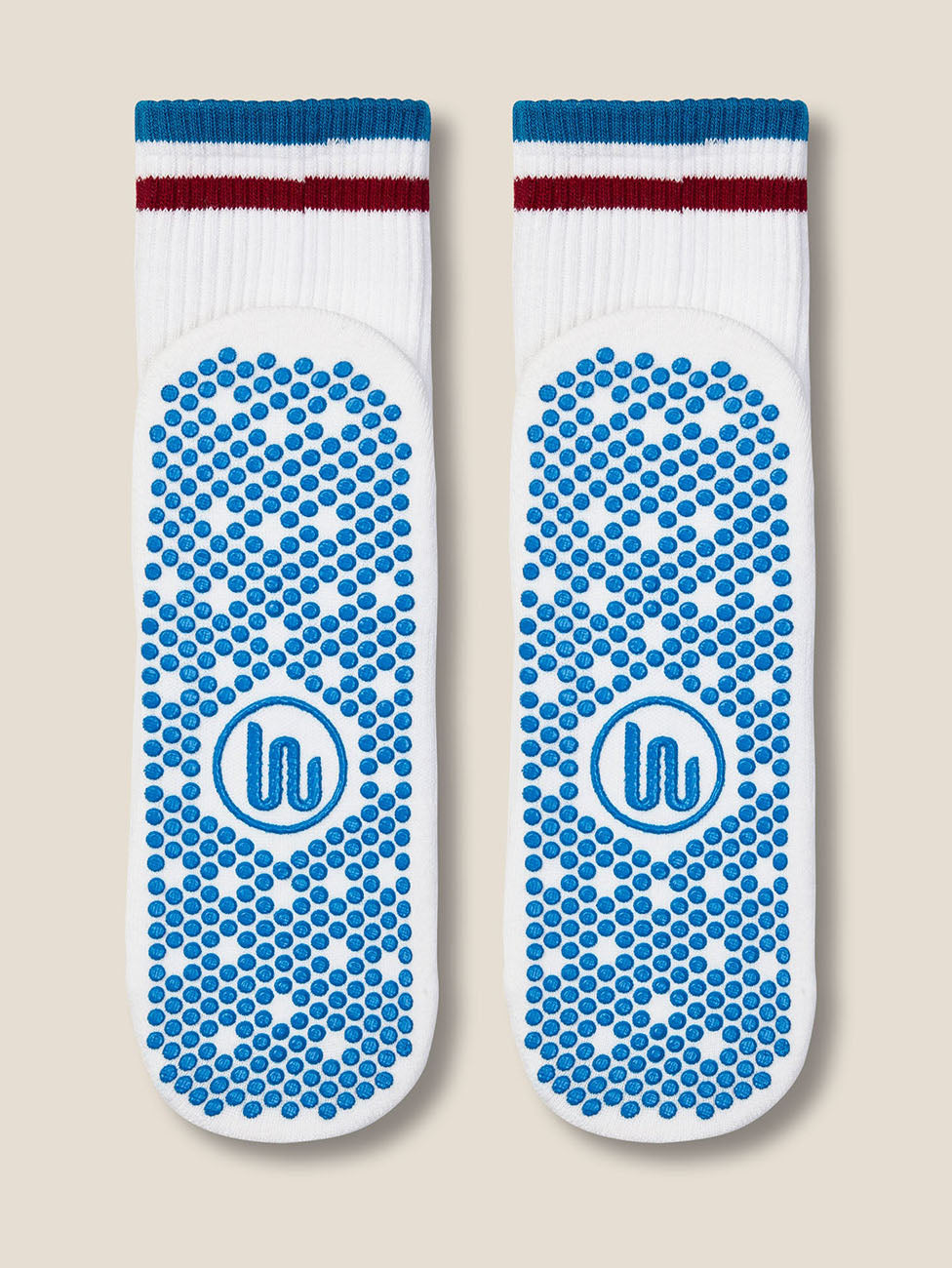 MoveActive Track Ivory Crew Grip Socks
