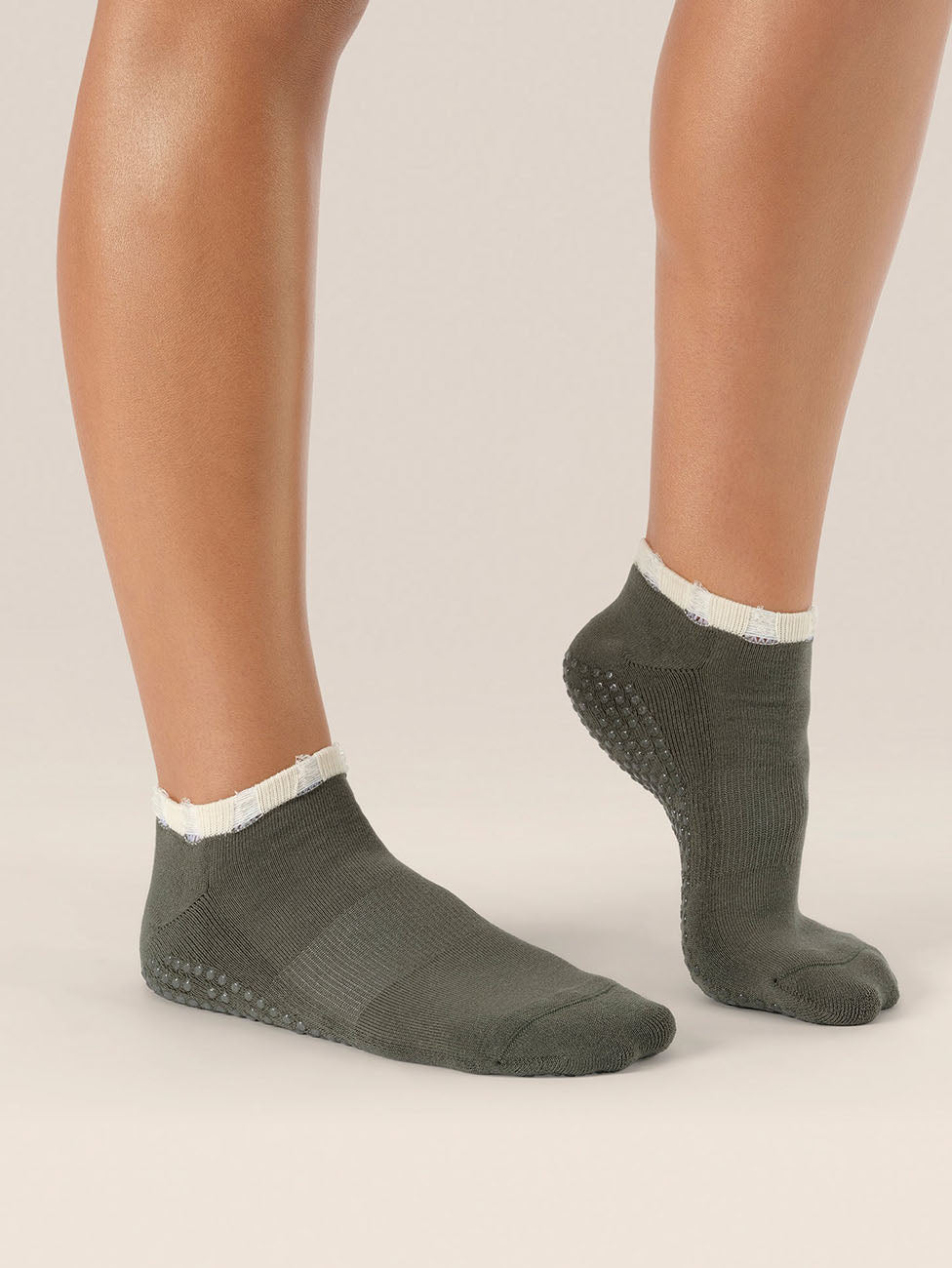 MoveActive Khaki Low Rise Grip Socks