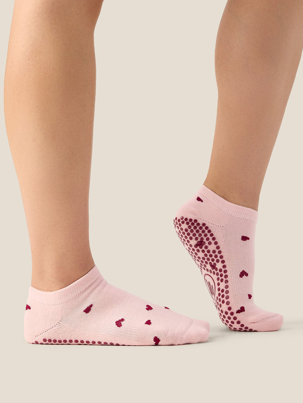 MoveActive Love Me Pink Low Rise Grip Socks