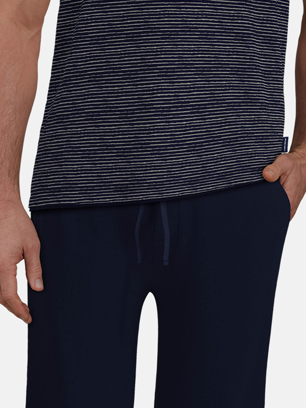 Ceceba Stripe Navy Short Pyjama