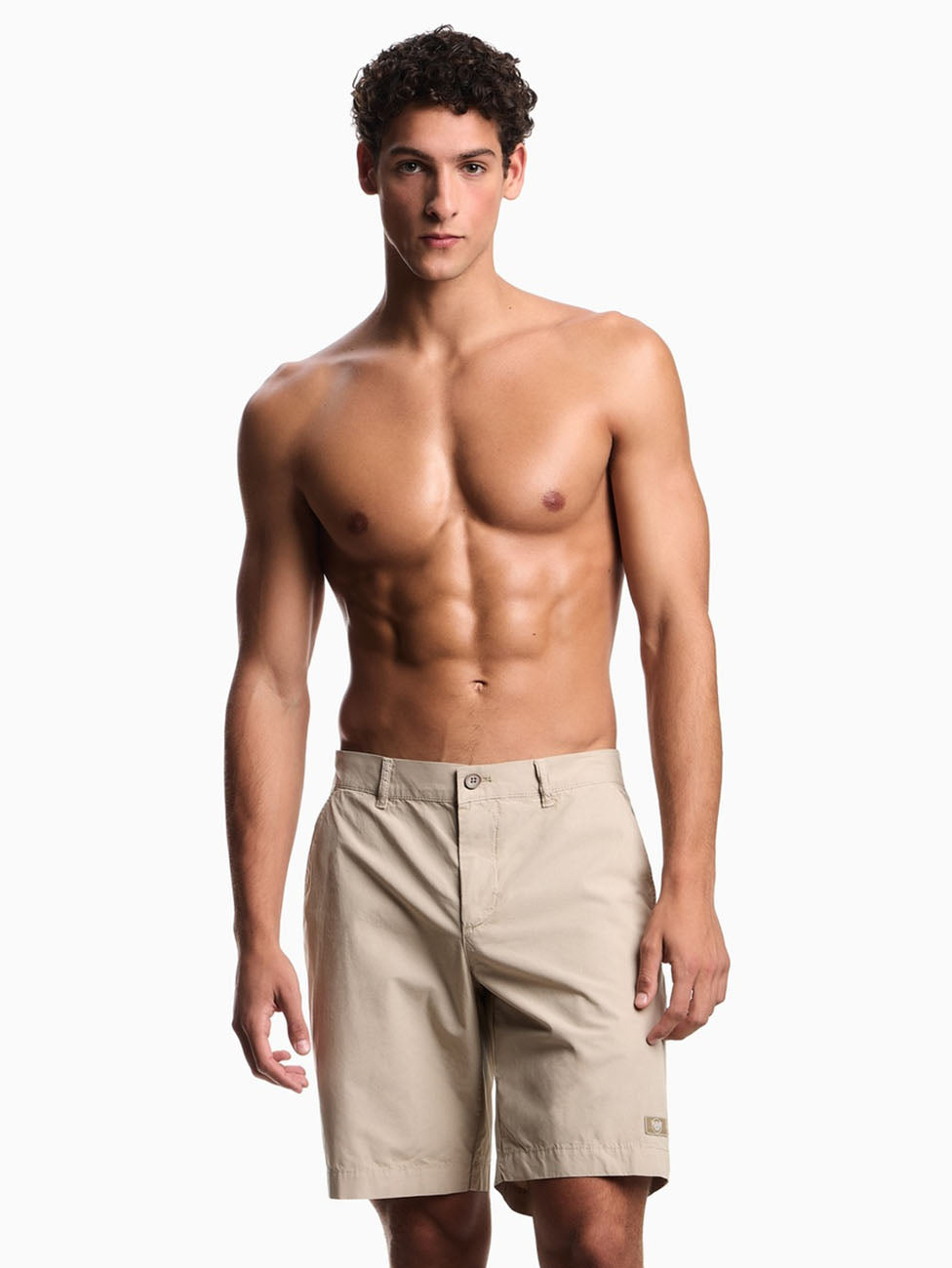 Emporio Armani Satin Label Cotton Shorts