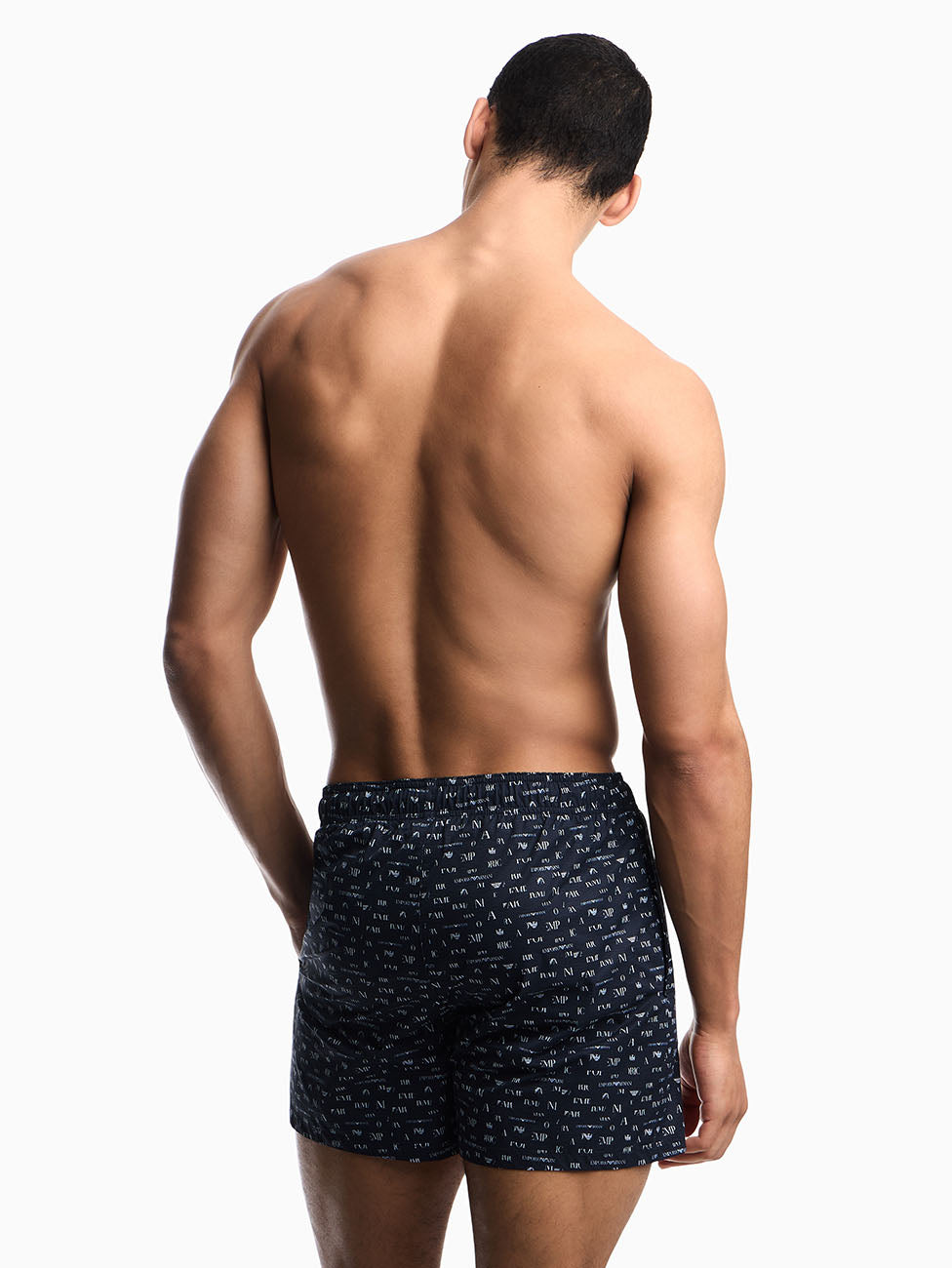 Emporio Armani Small Logo Designs Beach Shorts