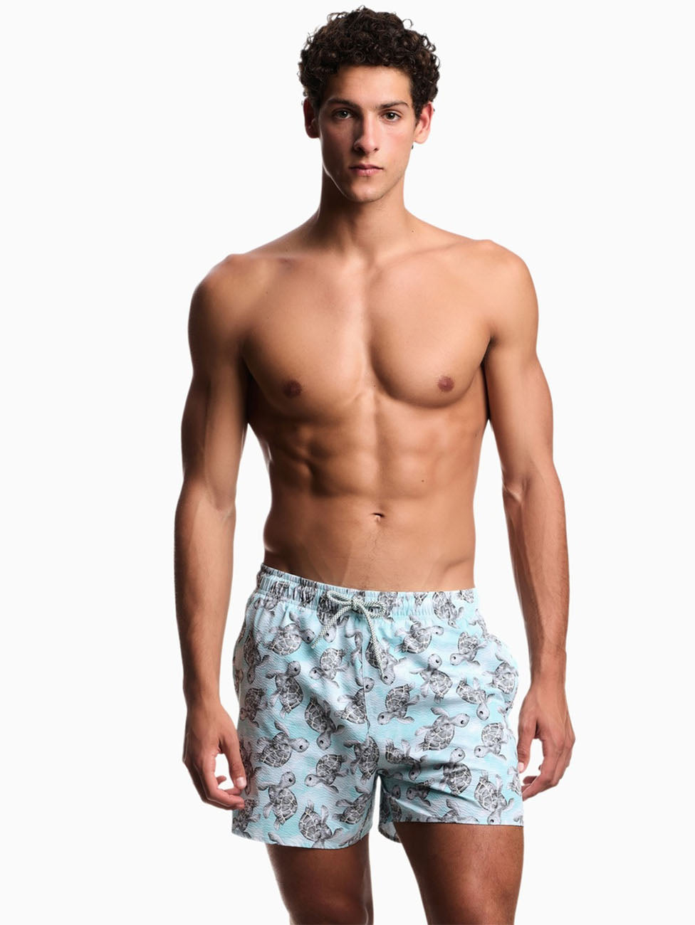 Emporio Armani Turtles Print Beach Shorts
