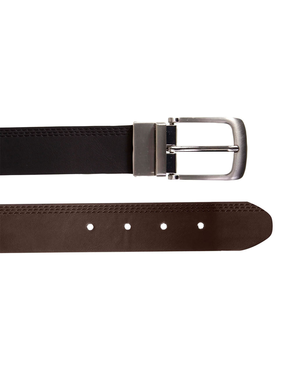 Isotoner Black/Brown Men's Reversible Belt