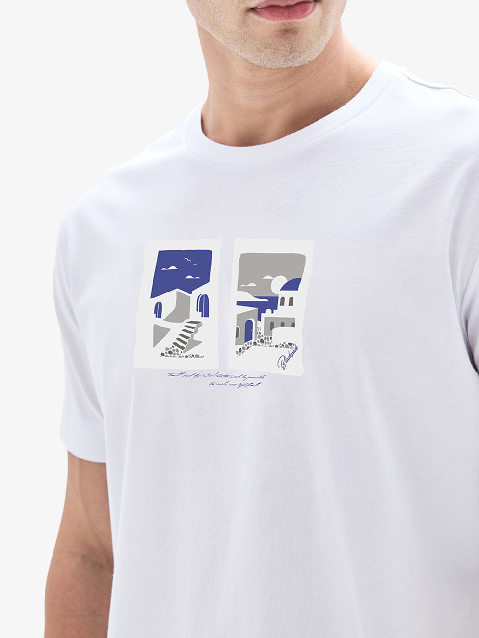Blackspade Optic White Men's T-Shirt