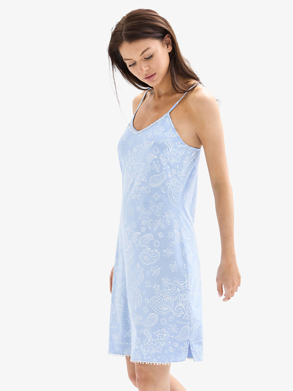 Blackspade Blue Patterned Women's Nightgown