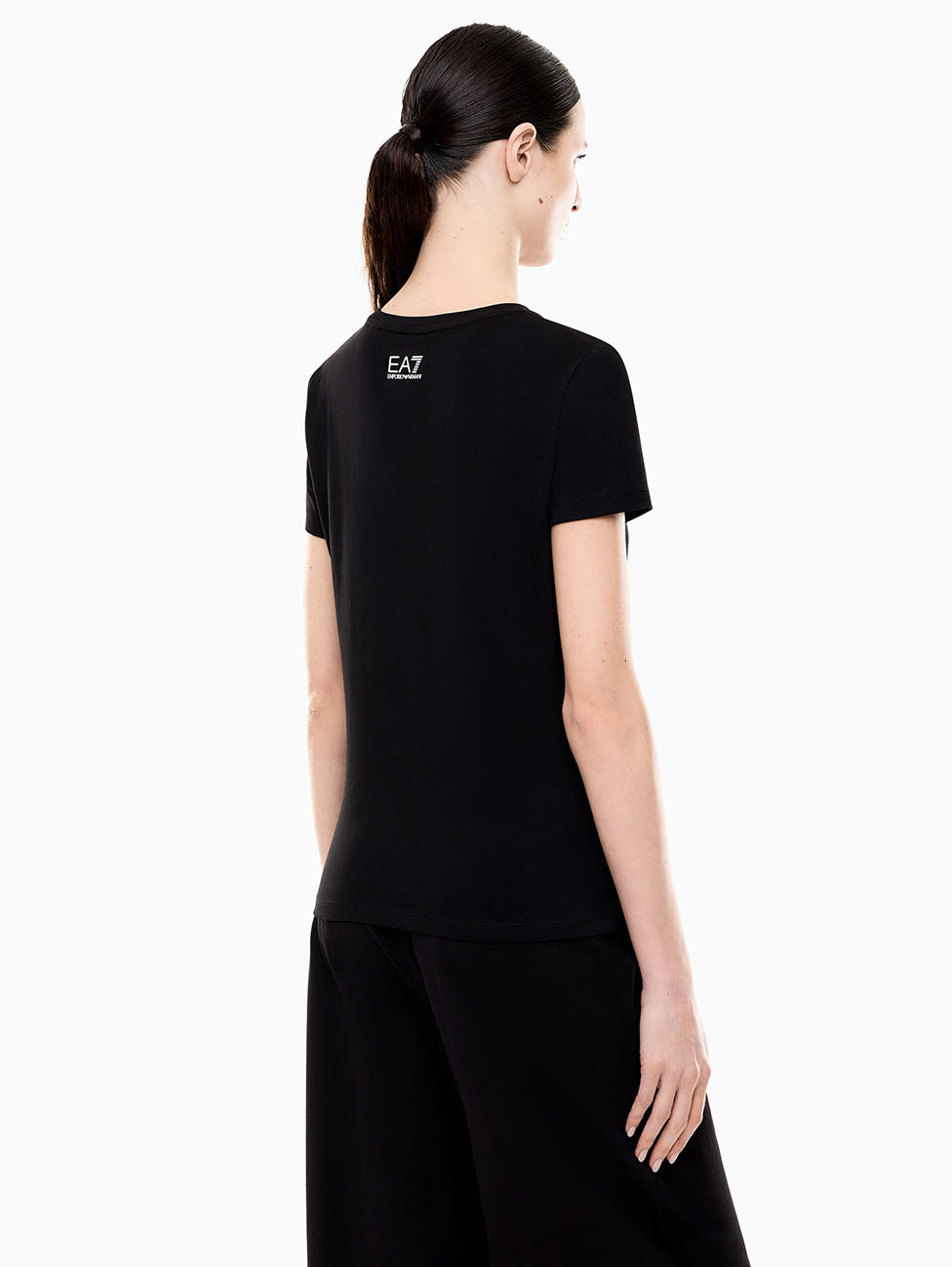 EA7 Logo Series Stretch Jersey T-Shirt
