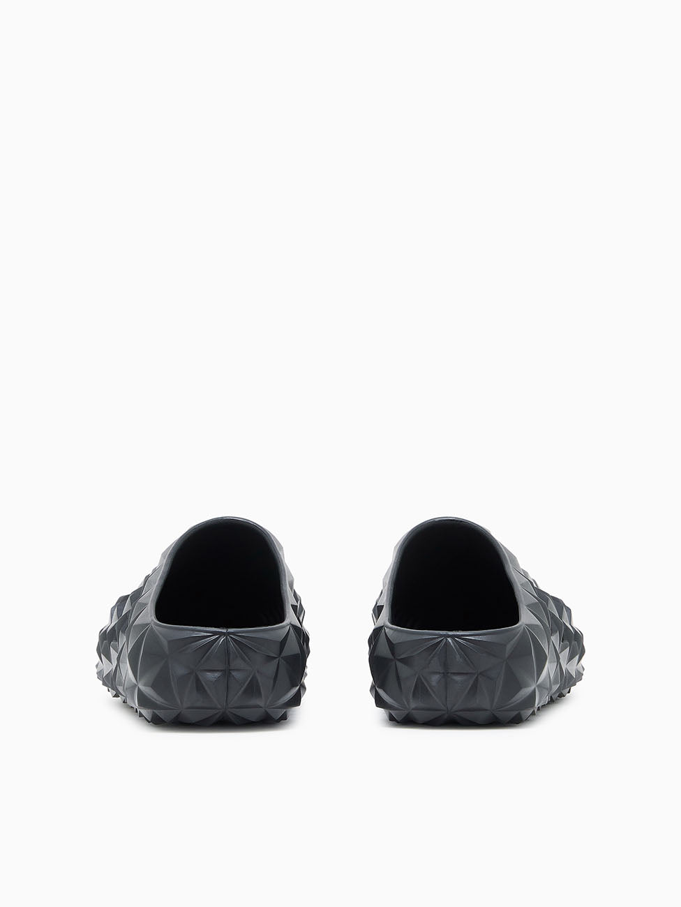 EA7 Black Three-Dimensional Geometric Motif Slippers