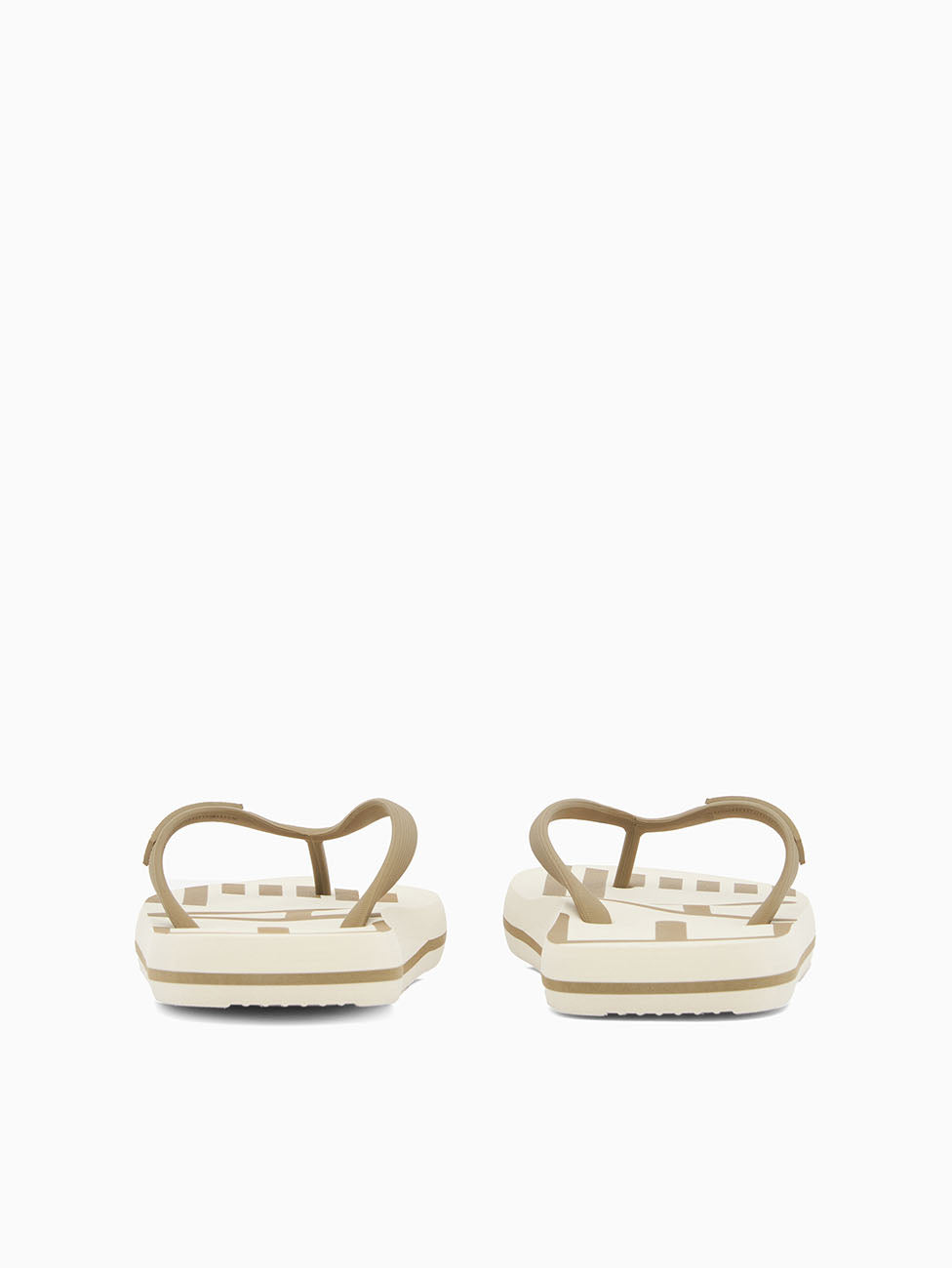 EA7 Martini Olive Oversize Logo Flip Flops