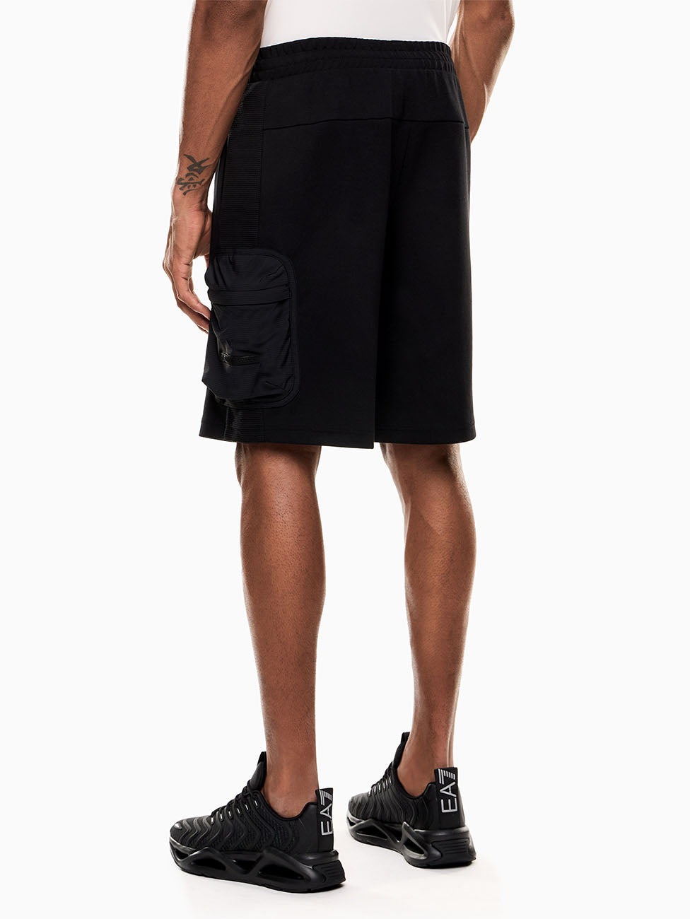 EA7 Cotton-blend Bermuda Shorts