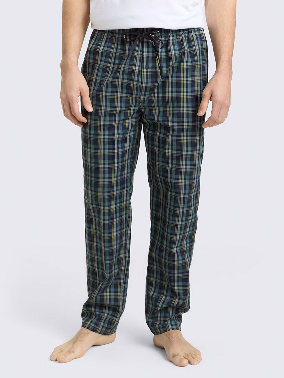 Tom Tailor Blue Checkered Pyjama Pants