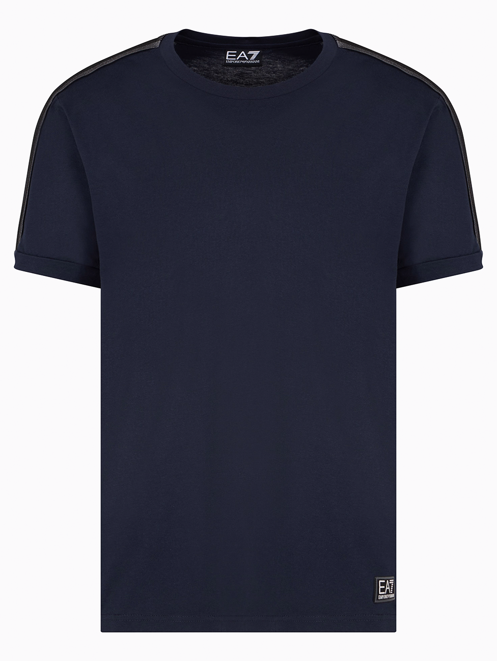 EA7 Logo Series Cotton-Jersey T-Shirt