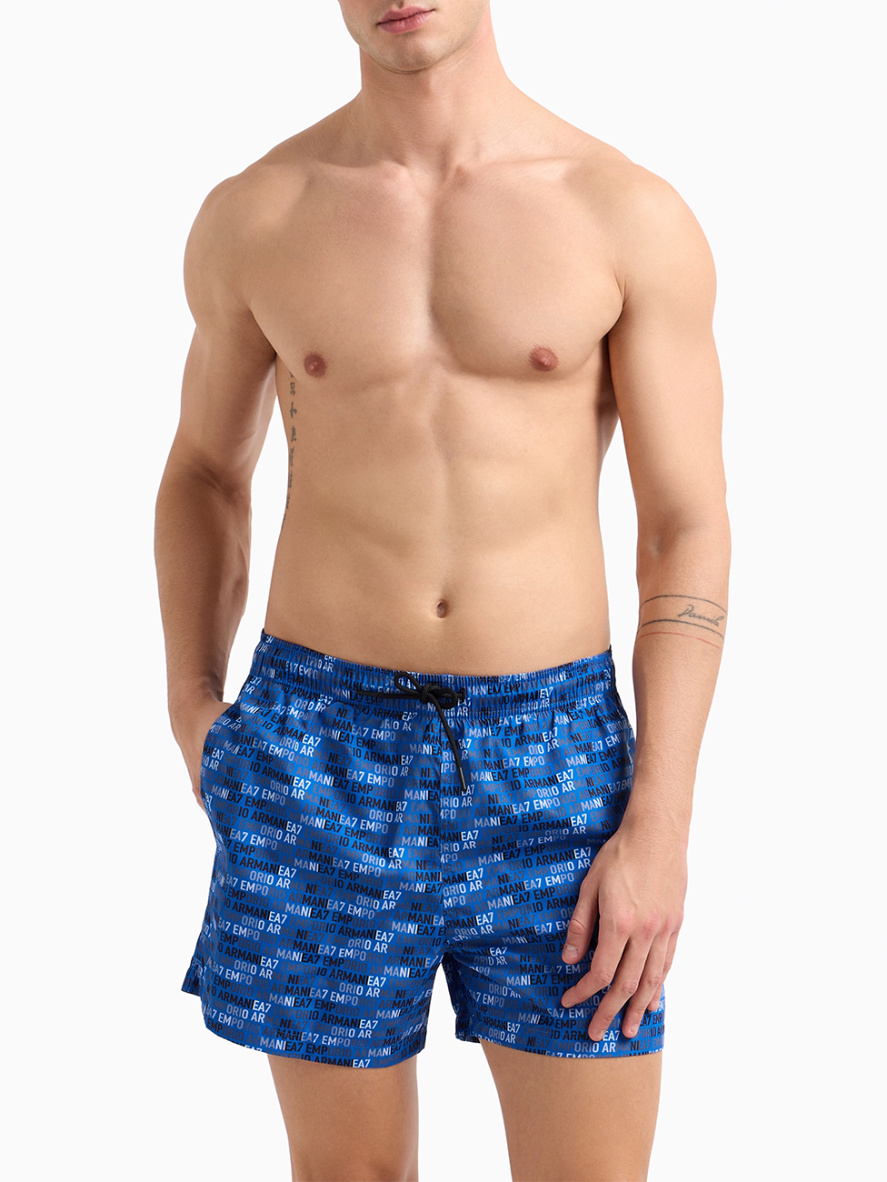 EA7 Printed Swim Trunks